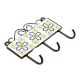  Lime Green And Navy Blue Floral Tiles Hook